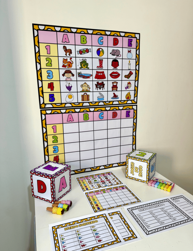 Kit Ditado Sorteado – Sílabas Simples | Escrita Lúdica na Alfabetização