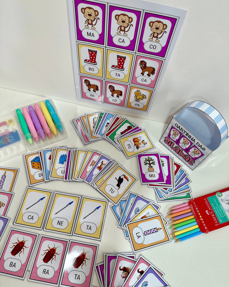 Cartinhas das Palavras – Sílabas Simples | Leitura e Formação de Palavras