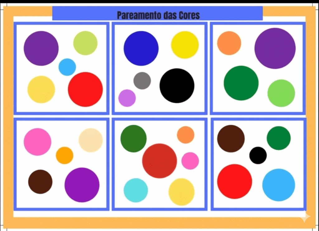 Pareamento Infantil: por que ensinar desde cedo e como começar pelas cores