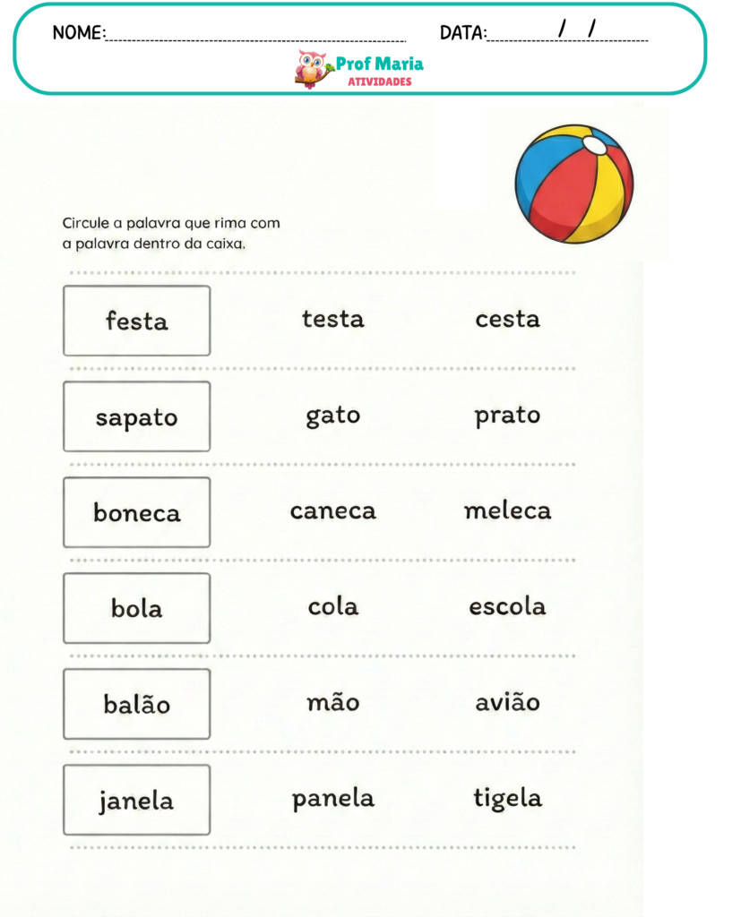 Atividades de Alfabetização